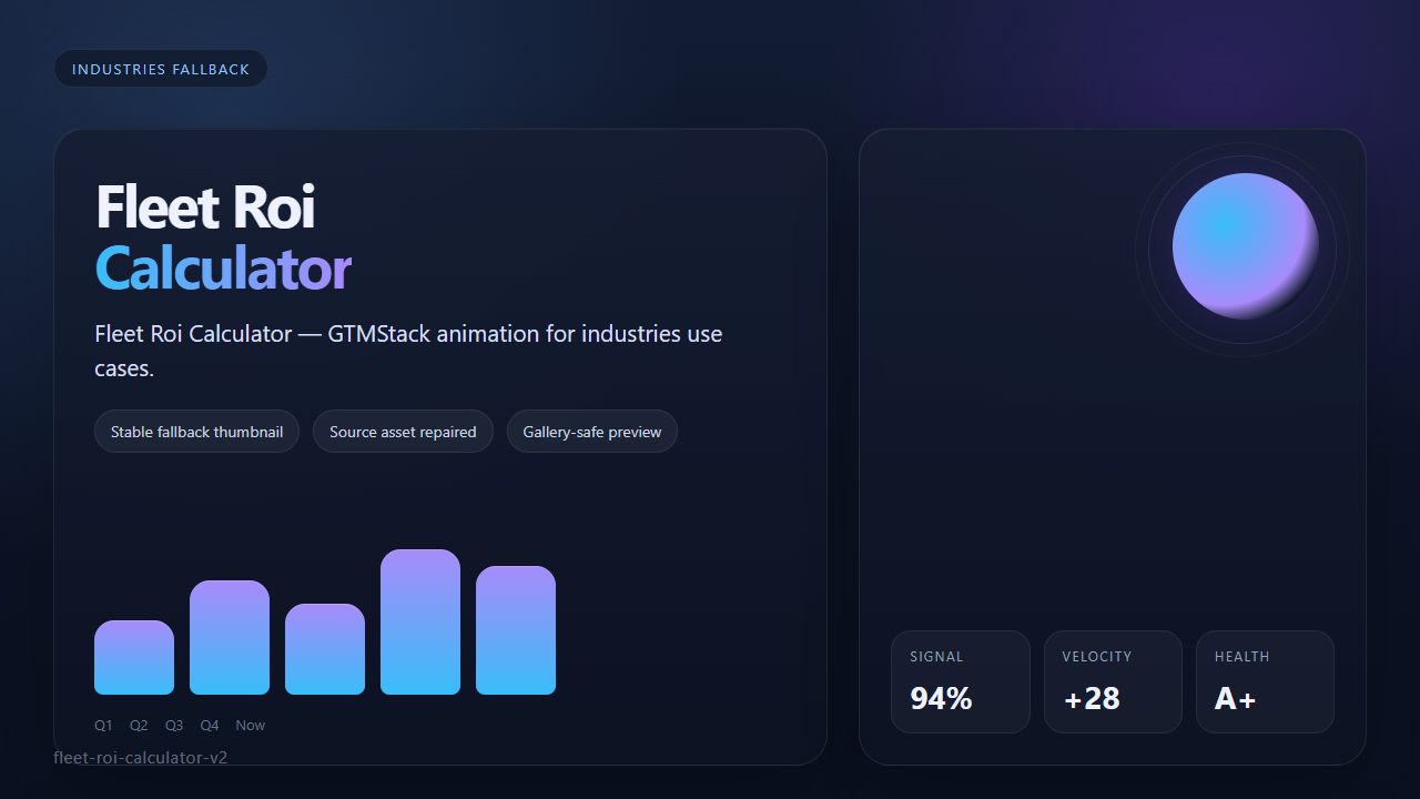 Fleet Roi Calculator