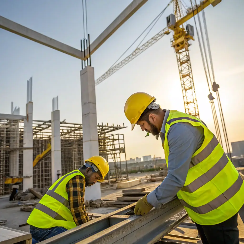 A construction site representing the construction industry.